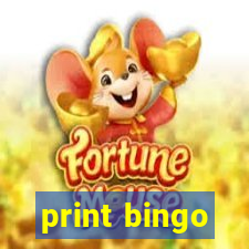 print bingo